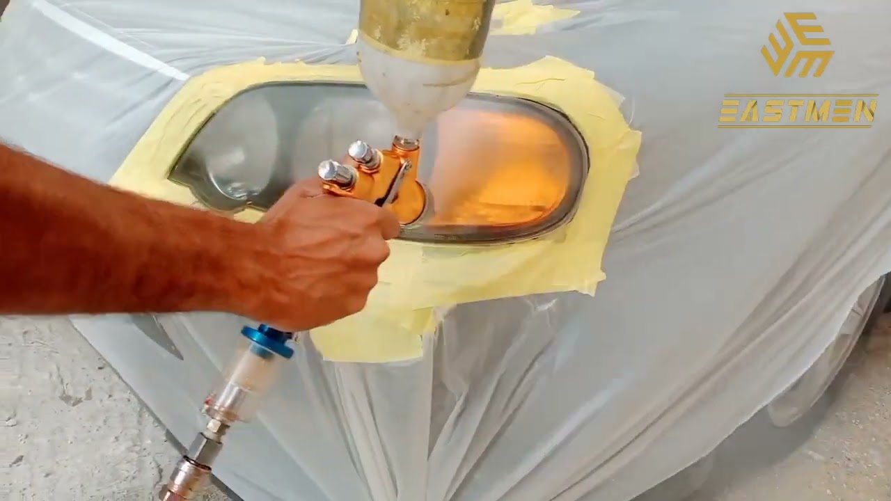 Headlight coating KIA Spectra 2001 Replacement (Transparent coating)