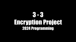 3-3 Encryption/Decryption Project: Caesar Cipher