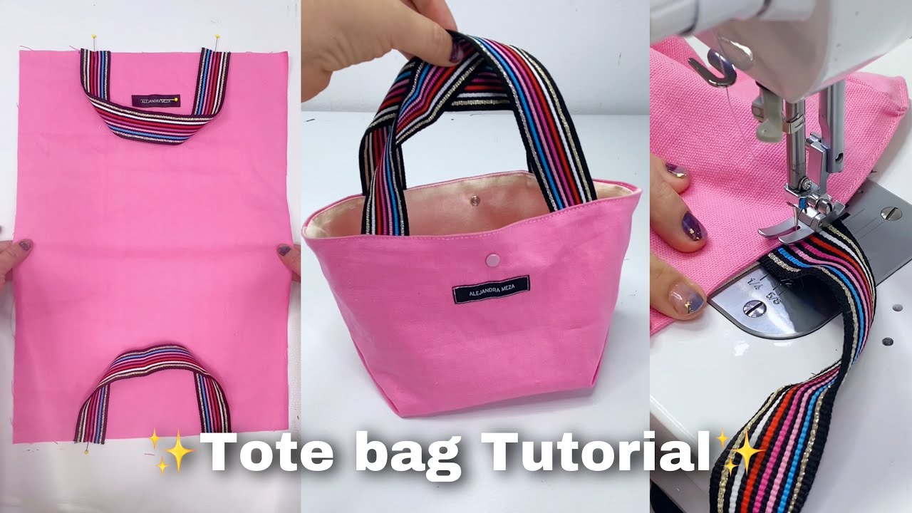 How to sew Triple Compartment Tote Bag 