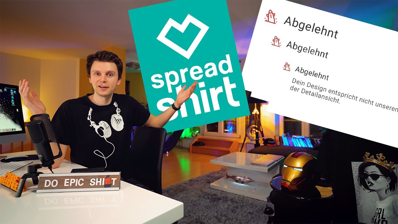 ABGELEHNT TShirt Business Spreadshirt Ablehnungen umgehen