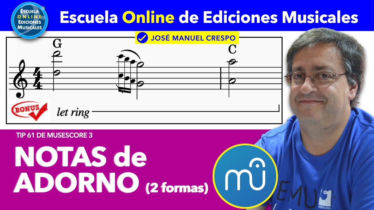 NOTAS de ADORNO en Musescore3-Tip 61
