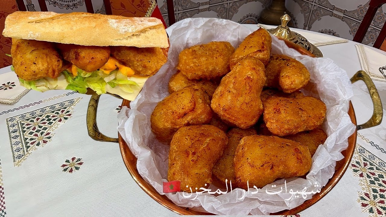 الوصفة الأصلية لناݣيتس الدجاج احسن من لي كتباع جاهزة بسر الخلطة التتبيلة والبنه مقرمشين بمرافقة روعة