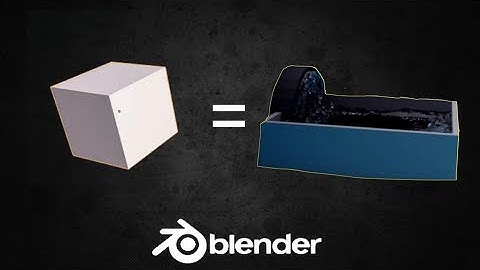 Creating Water Simulation in Blender 3D 2.79 (Timelapse)