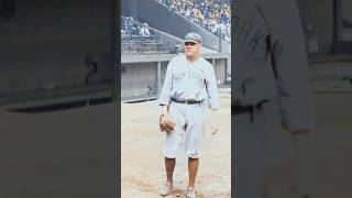 Babe Ruth warming up in 1920 - Restored Footage