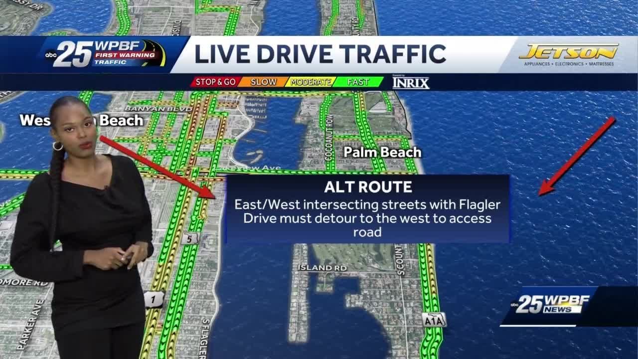 Marathon traffic changes in West Palm Beach