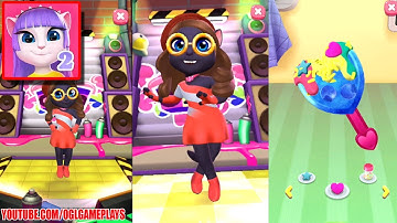 MY TALKING ANGELA 2 ICE CREAM AND NEW DANCE FLOOR GAMEPLAY WALKTHROUGH PART #5