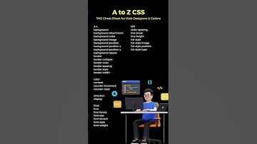 A to Z CSS Cheat Sheet #shortsfeed #ytshorts #viral #programming #skills #java