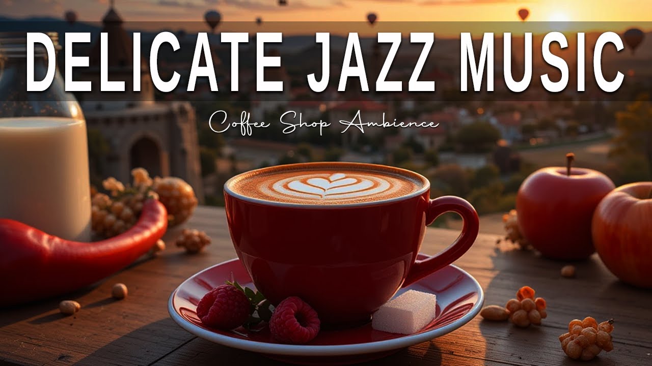 Delicate Jazz Music☕Instrumental Jazz Music & Elegant  Bossa Nova for work and relaxation