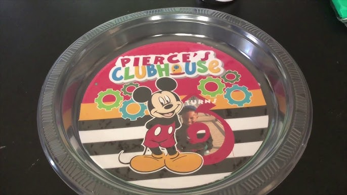 DIY custom party plates and napkins #party #decorations