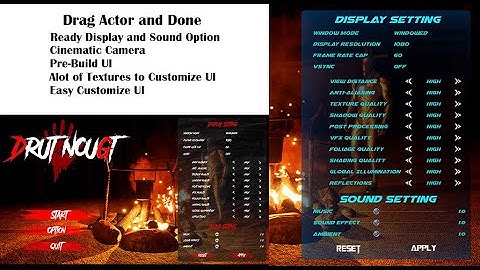 Fast Setup Main Menu System - Showcase
