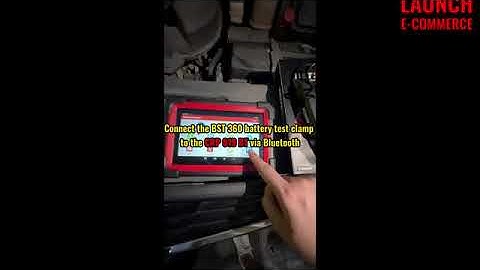 How to connect LAUNCH CRP919EBT and BST360 battery test clip