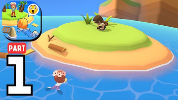 Stranded Island - Gameplay Walkthrough Part 1 Tutorial  Android, iOS