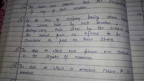 AUDITING||REGISTERS OF MEMBER SECTION 88|CHAPTER-21|PART-166|HANDWRITTEN NOTES ||SSCOACHING||