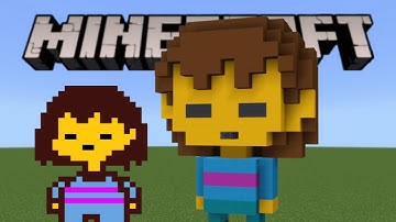 How to build Frisk in Minecraft (Undertale)