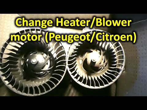 How to replace the heater/blower motor in Peugeot Partner (Citroen Berlingo)