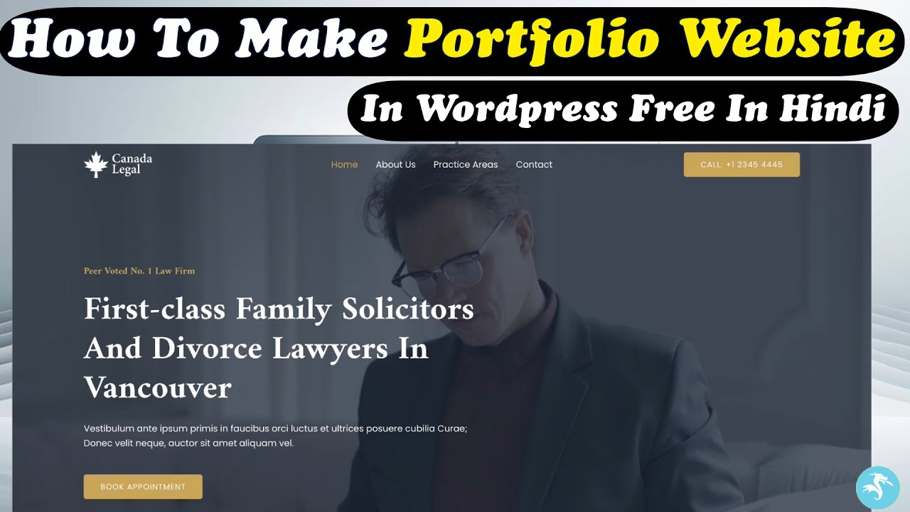 How To Make Portfolio Website In Wordpress Free In Hindi 2024 - YouTube