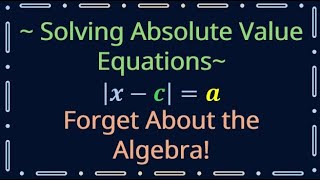 📚 Understanding Absolute Value Equations: A Geometric Approach 📚