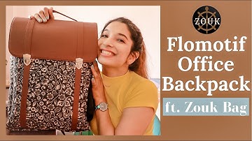*Review* Zouk FloMotif Office Backpack|Office backpack|Akanksha Dubey