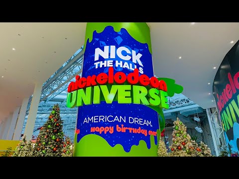 Nickelodeon Universe 2023 Christmas Walkthrough in 4K - American Dream Mall, NJ