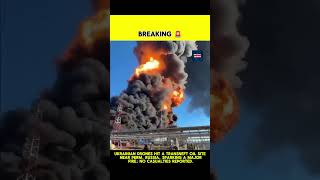 Ukrainian drones hit a Transneft oil site near Perm, Russia...#russianoil #ukrainewar