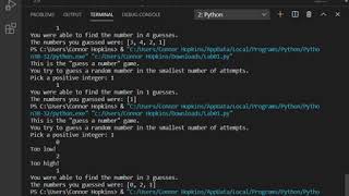 Lab 1: Guessing Game Lab