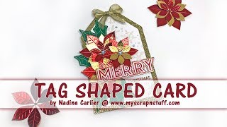 Christmas Tag Shaped Card
