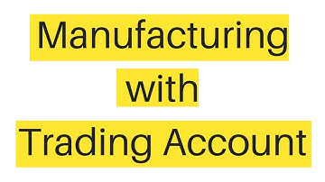 Manufacturing with Trading Account simply explained in Hindi Lecture