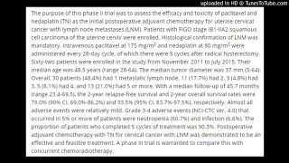 Uterine cervical cancer with lymph node metastasis : paclitaxel and nedaplatin