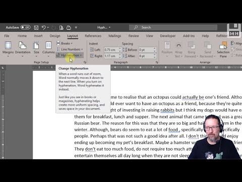 Level 1 Word Lesson 29: Hyphenation in MS Word