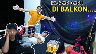 RUBAH BALKON JADI KAMAR TIDUR 24 JAM! | Tipe Kamar Cowok | Mikael TubeHD