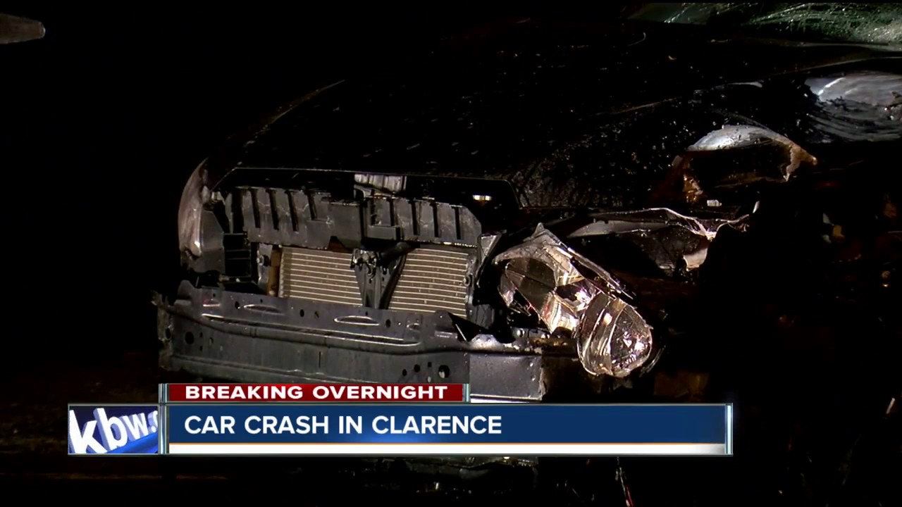 Early morning car crash in Clarence Center YouTube