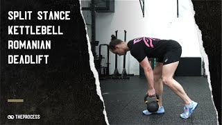 Split Stance Kettlebell Romanian Deadlift