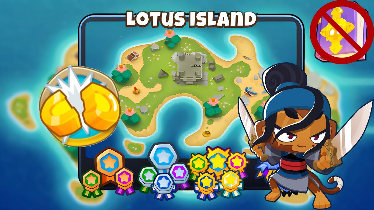 Lotus Island [Half Cash] Guide No Monkey Knowledge BTD 6 (2023