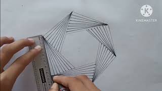 Draw geometric pattern/ Easy hexagon pattern drawing geometric/ zentangle patterns/