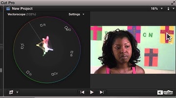 Final Cut Pro X 107: Core Training: Color Correction Masterclass - 10. Video Scopes - Vectorscope
