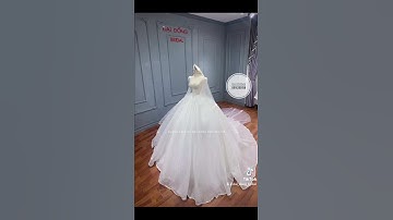 mẫu váy eo nhọn của vợ Hà Đức Chinh siêu hot hit #váycướicôdâu #bridal
