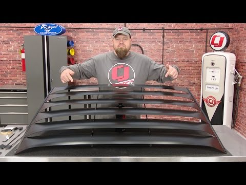 Mustang MRT Rear Window Louvers Black Aluminum Coupe 2005-2014 - Mustang MRT Rear Window Louvers Black Aluminum Coupe 2005-2014