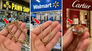 We Tested $100 Pawn Shop Gold vs $3,000 Cartier Gold — One Clear Winner!