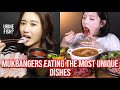 mukbangers eating the most UNIQUE foods i&#39;ve seen