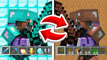 Minecraft But, my Inventory RANDOMIZES Every 30 Seconds