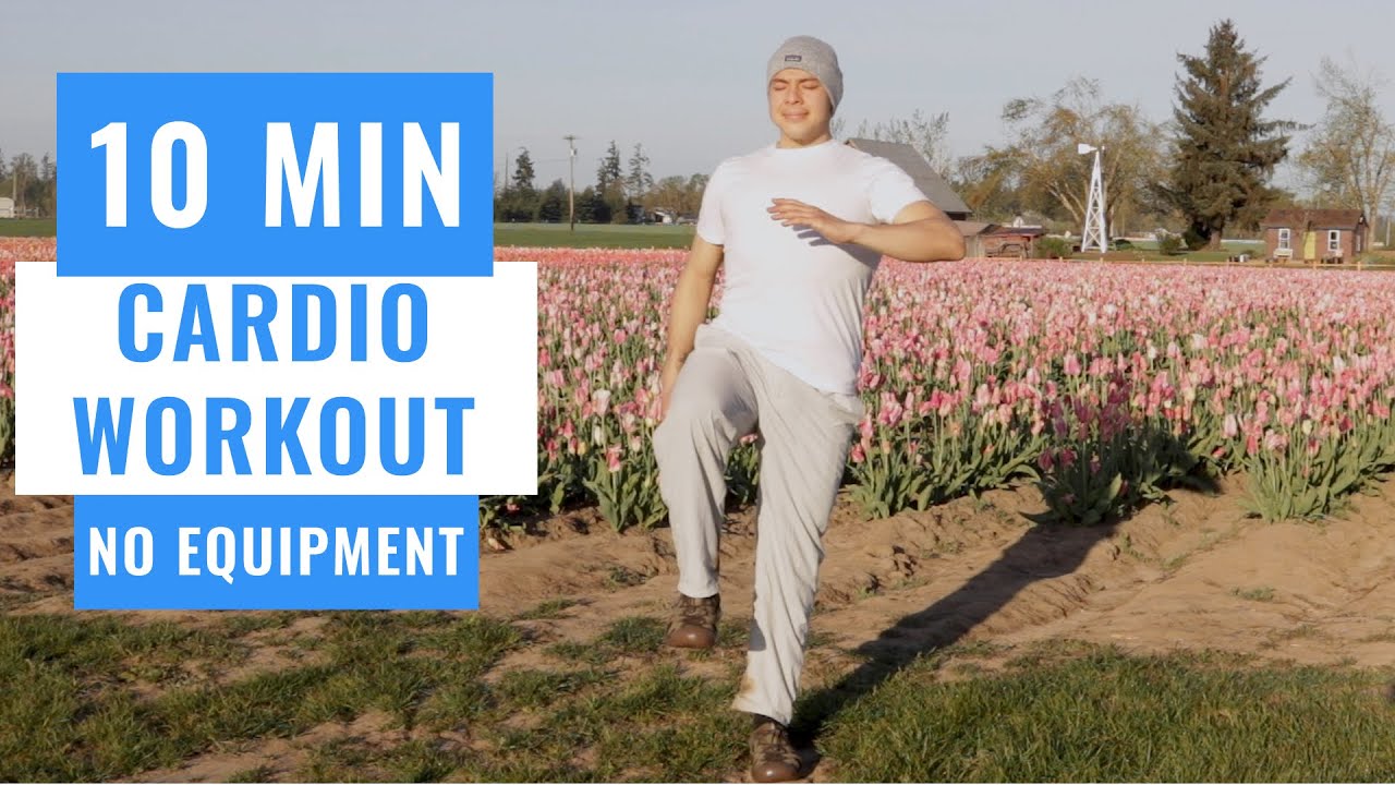 10 MINUTE WALKING WORKOUT AT WOODEN SHOE TULIP FARM  /  CARDIO PHYSICAL EDUCATION FOR ALL AGES
