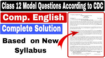 Class 12 Compulsory English Sample Model Question Solution According to CDC 2079 |E.Nepal |