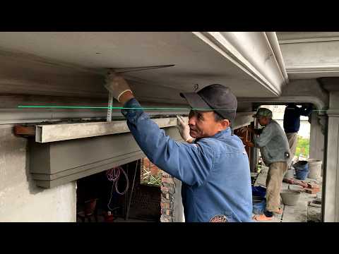Installation And Finishing Of Window Moldings For A Beautiful And Sharp-Looking Villa.