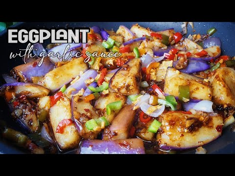 Chinese Eggplant with Garlic Sauce | Vegetarian | Vegan | Terung Kicap