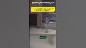 This professor creatively demonstrates principle of energy conservation #physics #facts #science