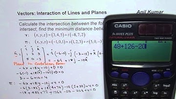 Determine Point of Intersection Between the Vector Line and Plane