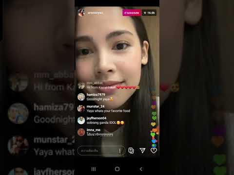 1 st Yaya Urassayas  live instagram 23.04.20