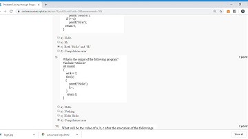 Problem Solving through Programming in C   Unit 6   Week 4
