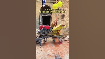 #aggregate from #crushing  #concrete  #reuserecycle  #jawcrusher  #concretecrusher