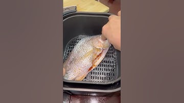 FRYING WHOLE FISH IN AIR FRYER | Tasty Brown and Crispy Air Fried Fish